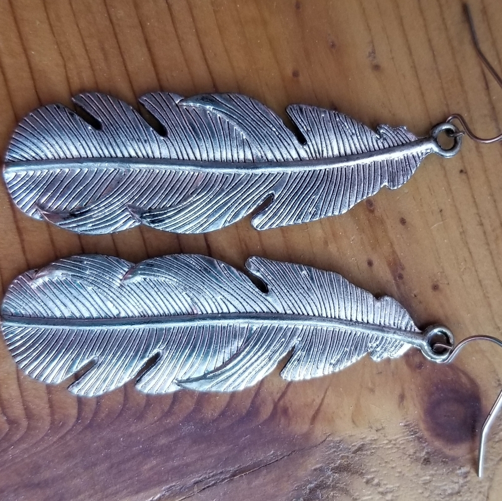 Feather earrings